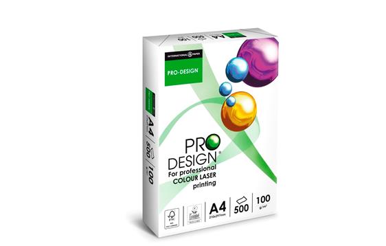 9411358 International Paper PROA4100 ProDesign A4 100 gr papir for fargeprint 210 x 297 mm (500 ark)